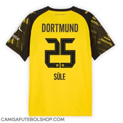 Camisa de time de futebol Borussia Dortmund Niklas Sule #25 Replicas 1º Equipamento 2025-26 Manga Curta Camisa de time de futebol Borussia Dortmund Niklas Sule #25 Replicas 1º Equipamento 2025-26 Manga Curta
